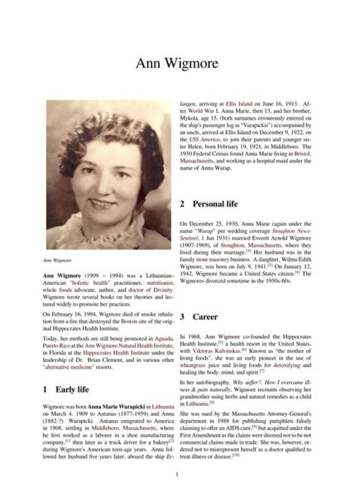 Ann Wigmore