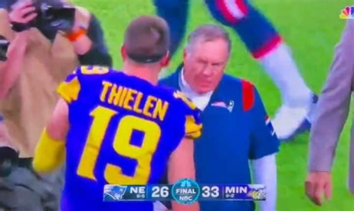 Bill Belichick And Adam Thielen