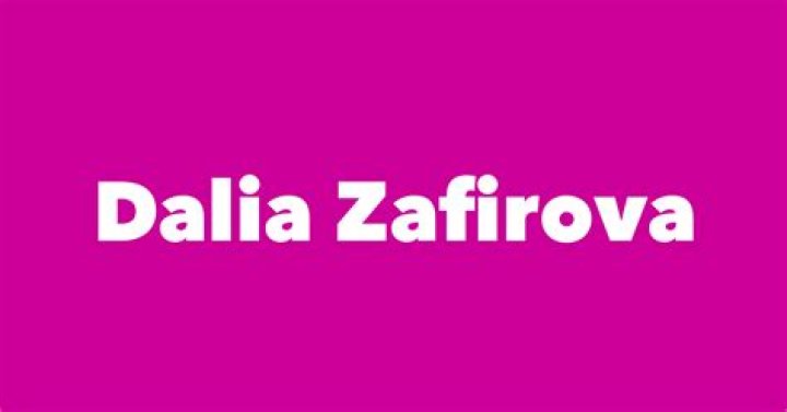 Dalia Zafirova