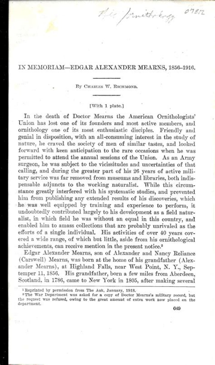 Edgar Alexander Mearns