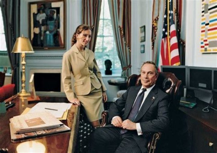 Emma Bloomberg with her father