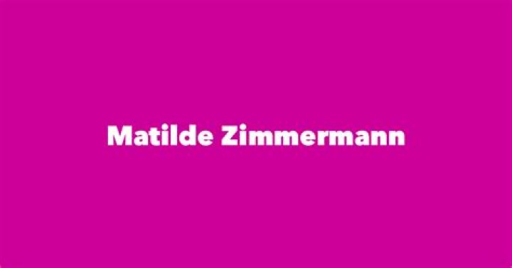 Matilde Zimmermann