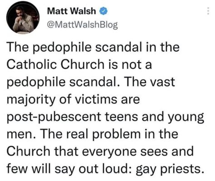 Matt Walsh Pedophile
